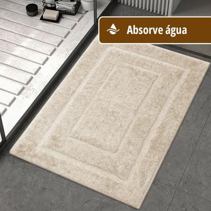 Imagem de 2 Tapete Banheiro Lavabo Algodão Absorvente Macio Mtbg 40x60