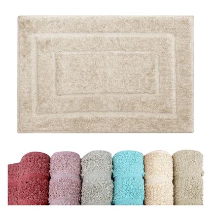 Imagem de 2 Tapete Banheiro Lavabo Algodão Absorvente Macio Mtbg 40x60