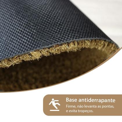 Imagem de 2 Tapete Porta Capacho Fibra Coco Antiderrapante 33x60 E10