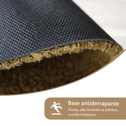 Imagem de 2 Tapete Porta Capacho Fibra Coco Antiderrapante 33x60 E13