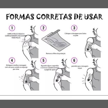 Imagem de 2 Tatuagens Falsas Temporaria Coração