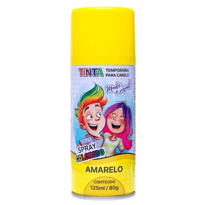 Imagem de 2 Tintas Amarela Temporária Infantil Festa Cabelo Maluco