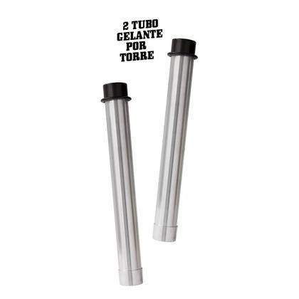 Imagem de 2 Torre De Chopp Beer 2L Copo Giratório Com Alça + 4 Tubo Gelante Blindado