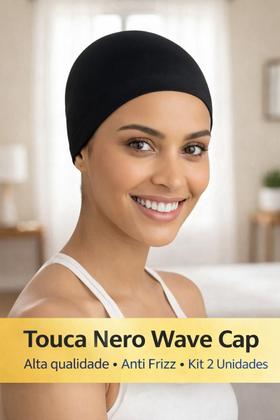 Imagem de 2 Touca Nero Cabelo Com Barra Dormir Alisa Cabelo Trança wig cor:preto