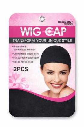 Imagem de 2 Touca Nero Cabelo Com Barra Dormir Alisa Cabelo Trança wig cor:preto