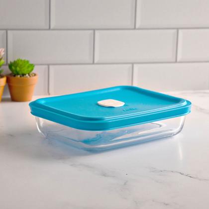 Imagem de 2 Travessa Facilita de Vidro com Tampa 750ML Marinex Doce