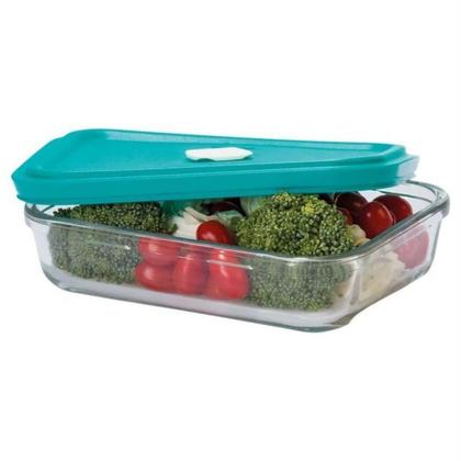 Imagem de 2 Travessa Facilita de Vidro com Tampa 750ML Marinex Doce