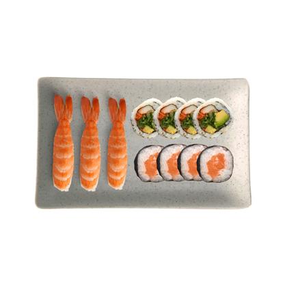 Imagem de 2 Travessas Retangular Petisqueira pra Servir Comida 18cm