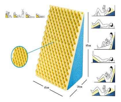 Imagem de 2 Travesseiros Triangulo Pós Cirúrgico E Amamentação + Capa