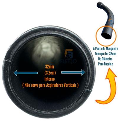 Imagem de 2 Tubo Extensor 43cm para Aspirador de Pó Mondial Zion Classic AP-07