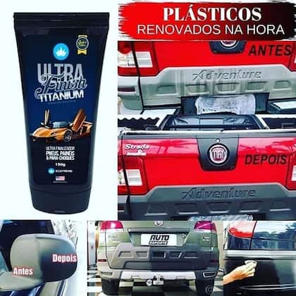 Imagem de 2 Ultra Finish Titanium + 01 Ultra Glass Poderoso Limpa Vidro