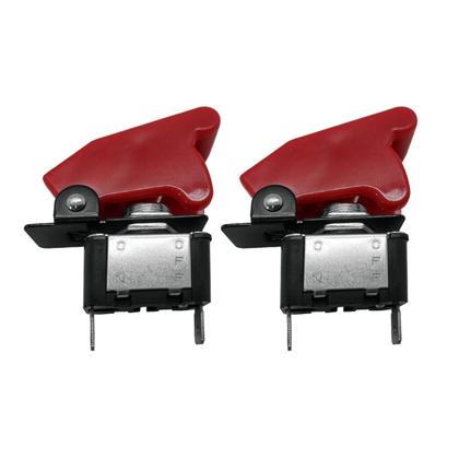 Imagem de 2 Un Chave Liga/Desliga universal Capa Verm. tipo avião caça