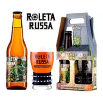 Imagem de 2 un Kit cerveja presente cervej long neck artesanal roleta russa