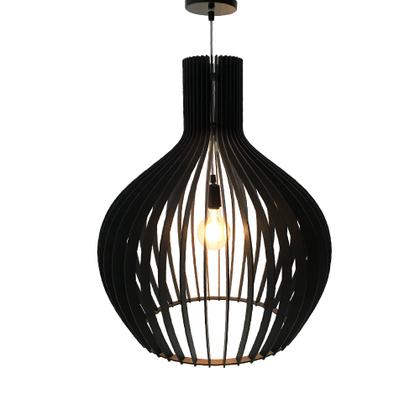 Imagem de 2 Und Luminarias Lustre Pendente Rustico Madeira Pear Grande