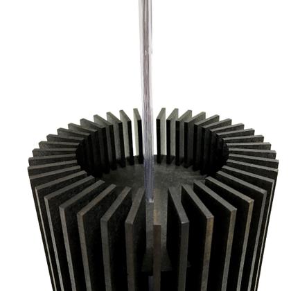 Imagem de 2 Und Luminarias Lustre Pendente Rustico Madeira Pear Grande