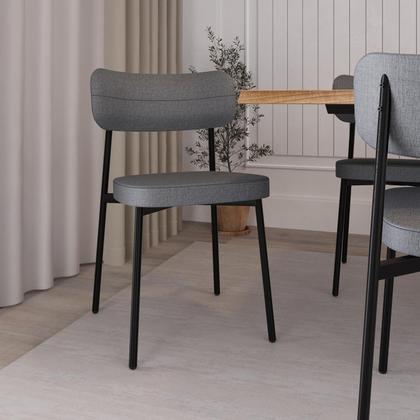 Imagem de 2 Unidades Cadeira Alloa fixa C/4 Pés 50 X 44,7 X 83,8 cm