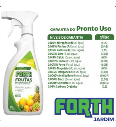 Imagem de 2 Unidades Fertilizante Adubo Líquido Forth Frutas 500ml - Pronto para Uso