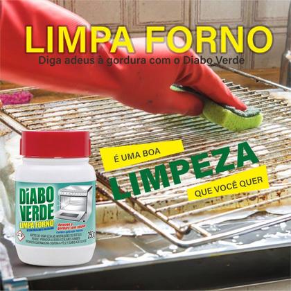 Imagem de 2 Unidades Limpa Forno Diabo Verde  Removedor De Gordura Impregnada  250g