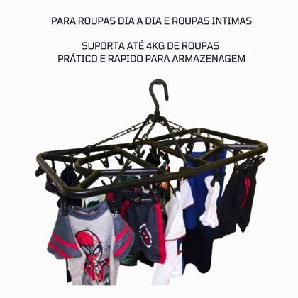 Imagem de 2 Varal Multiuso Roupas Intimas Prático Grande Resistente