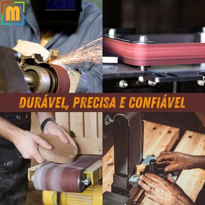 Imagem de 2 X Lixas Cinta Banda 7200X115Mm Costado Tecido Óxido