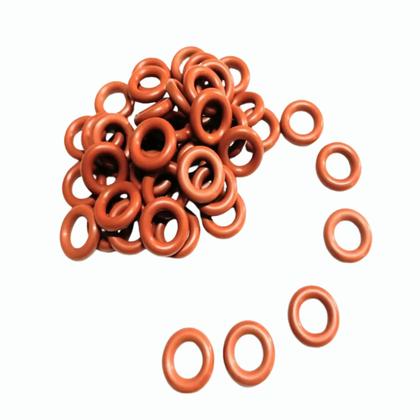 Imagem de 20 Anel Oring Silicone Laranja 701 Shore A 7,52mm x 3,53MM
