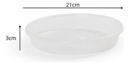 Imagem de 20 Bases Pratos De Plástico Para Vaso Tamanho G Pozzani