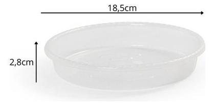 Imagem de 20 Bases Pratos De Plástico Para Vaso Tamanho M Pozzani