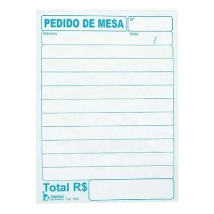 Imagem de 20 Blocos Comanda Pedido De Mesa Cópia C/ Carbono 50x2