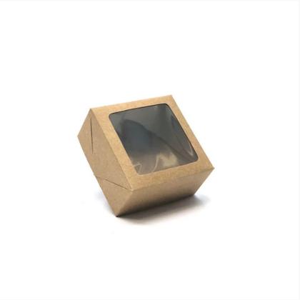 Imagem de 20 Caixas 8x8x4cm: Tf Com Visor -bombom /brigadeiro / Trufas