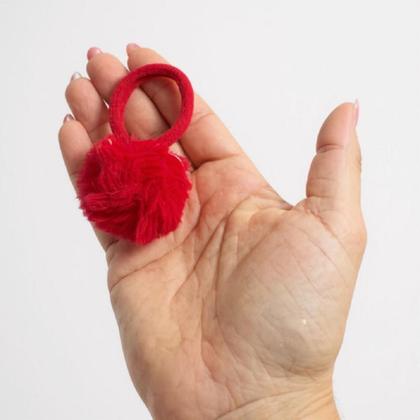 Imagem de 20 Elásticos Xuxinha Com Pompom Coloridos Infantil Cabelo