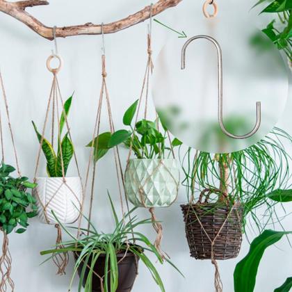 Imagem de 20 Gancho De Pendurar Vaso De Parede E Jardim Vertical