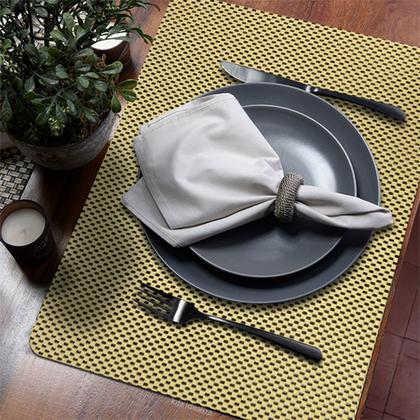 Imagem de 20 Jogo Americano PVC Antiderrapante Flex Resistente Bege