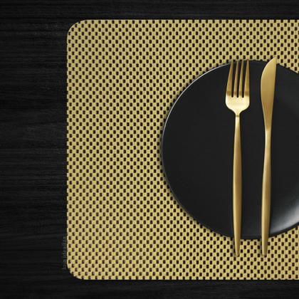 Imagem de 20 Jogo Americano PVC Antiderrapante Flex Resistente Bege