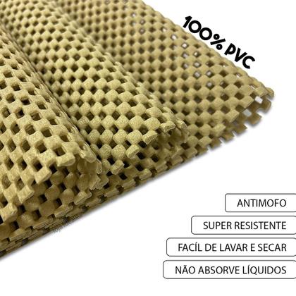 Imagem de 20 Jogo Americano PVC Antiderrapante Flex Resistente Bege