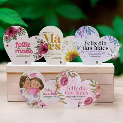 Imagem de 20 Kit Coração Decorativo Presente Delicado Dia das Mães