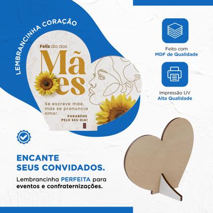 Imagem de 20 Kit Coração Decorativo Presente Delicado Dia das Mães