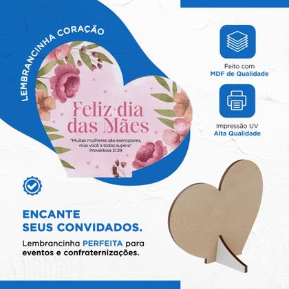 Imagem de 20 Kit Coração Decorativo Presente Delicado Dia das Mães