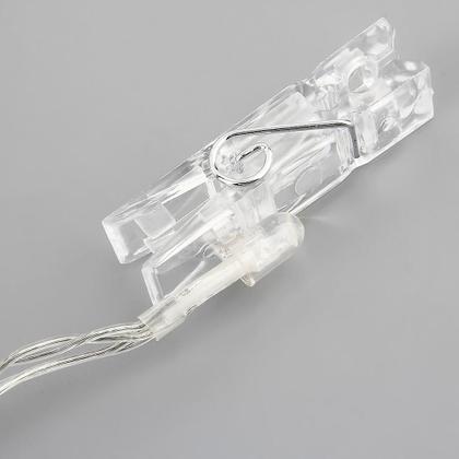 Imagem de 20 Led Card Photo Clip String Lights Battery Christmas Party Wedding Lights