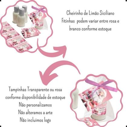Imagem de 20 Lembrancinhas Natal Mimo Clente Mino Loção Masculino e Feminino
