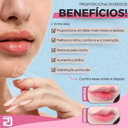 Imagem de 20 Mascaras Hidratante Labial Com Colágeno Boca Hidra Gloss