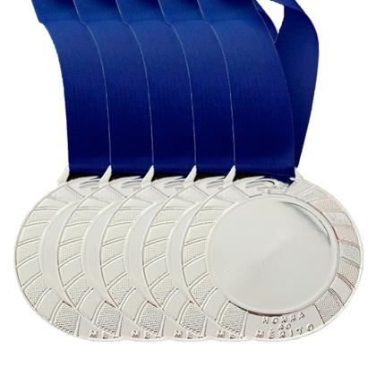 Imagem de 20 Medalhas Personalizar Esportiva Ouro Prata Bronze Ø6cm