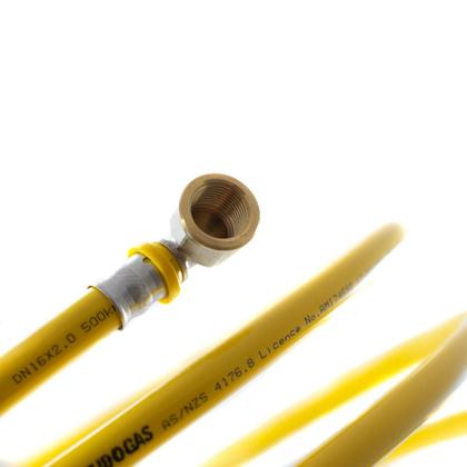 Imagem de 20 Metros Tubo Pex Gás 16mm Multicamadas Alumínio Tudogás