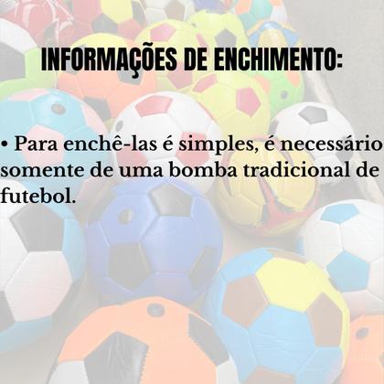 Imagem de 20 Mini Bola De Futebol N2 Material Sintético Costurada