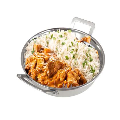 Imagem de 20 mini panelinha caçarola inox luxe p/ servir c/ alça m2