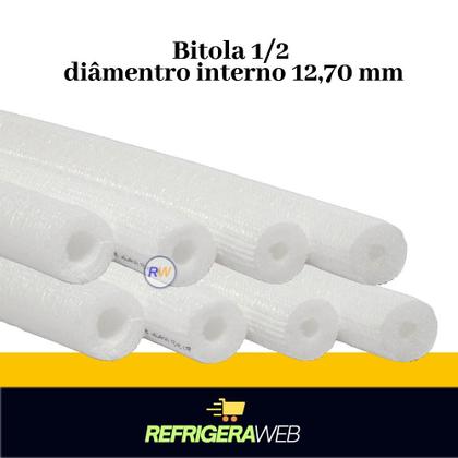 Imagem de 20 mt Tubo Esponjoso Isolante Blindado Branco ou Preto 1/2 ou 1/4 ou 3/8
