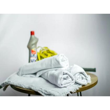 Imagem de 20 Panos De Chão Saco Alvejado Branco Limpeza Geral Atacado