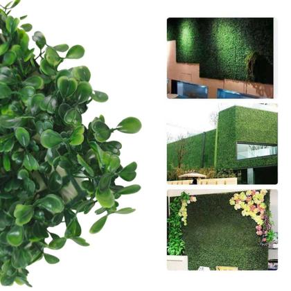 Imagem de 20 Placa De Grama Buchinho Artificial (40x60cm) Muro Inglês Vertical