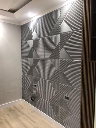 Imagem de 20 Placas Decorativas 3d Revestimentos Paredes Tetos Ripado Kit 5m²