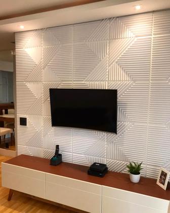 Imagem de 20 Placas Decorativas 3d Revestimentos Paredes Tetos Ripado Kit 5m²