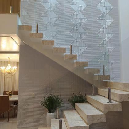 Imagem de 20 Placas Decorativas 3d Revestimentos Paredes Tetos Ripado Kit 5m²